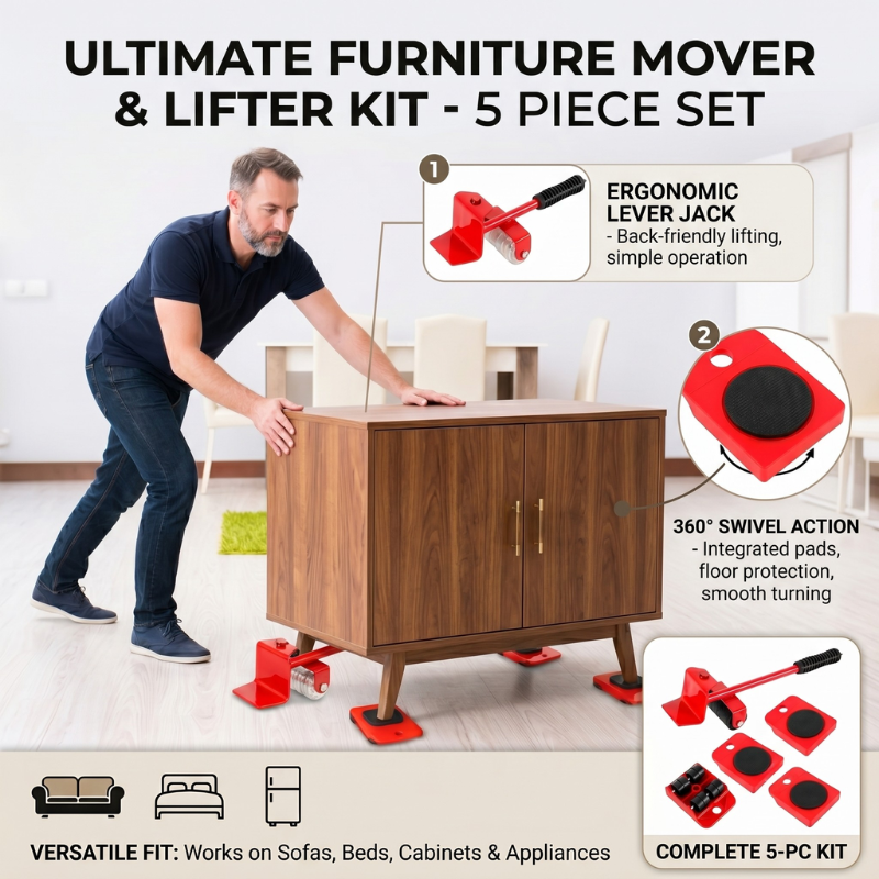 🔥Special Offer:49% OFF🎉Complete set of heavy duty furniture lifts and moving equipment