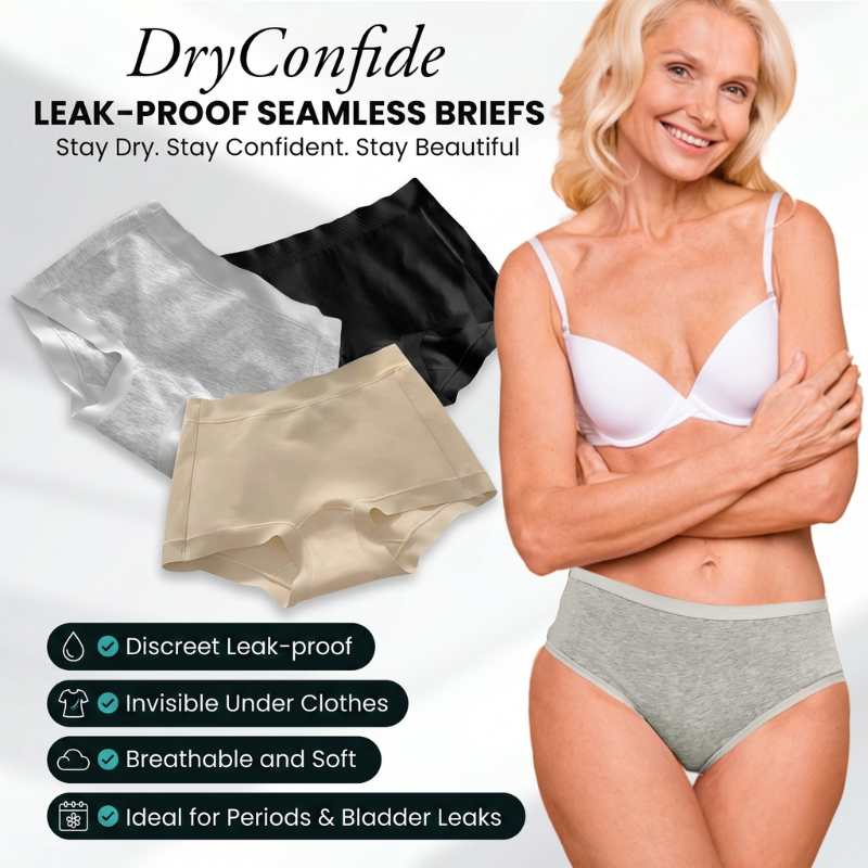 DryConfide Leak-Proof Seamless Briefs