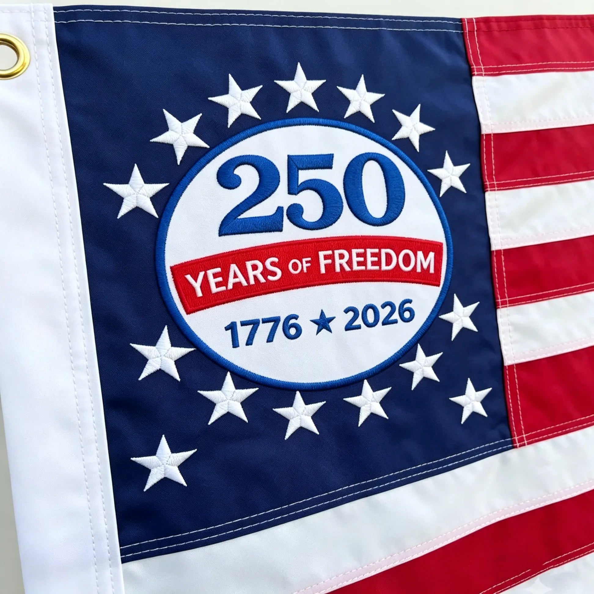 Last Day 51% OFF🔥250th Anniversary USA Commemorative Flag (3x5 Ft),Double-Sided Embroidered