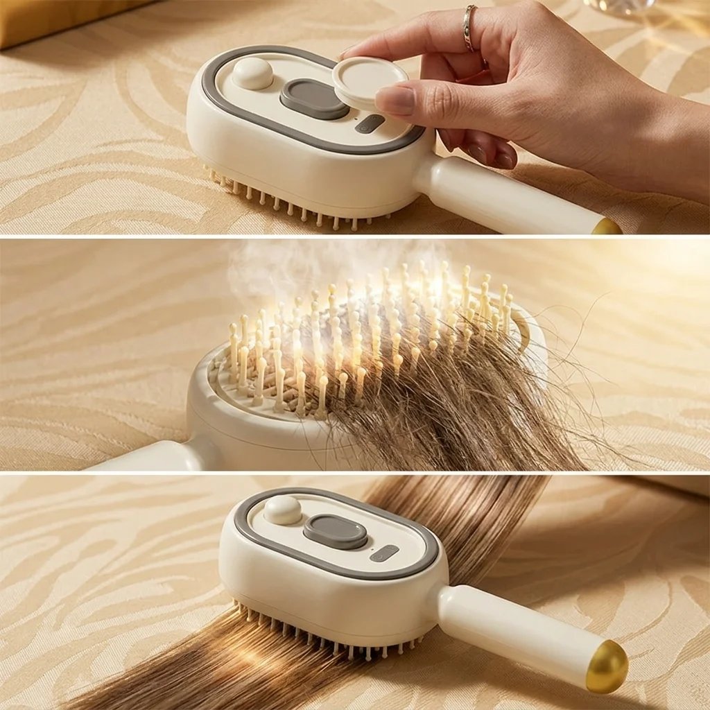 🔥Electric Spray Hair Brush-Electric Spray Air Cushion Massage Comb