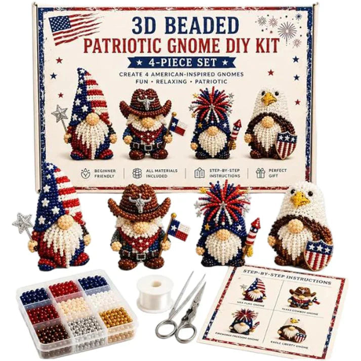 🏆Limited-time offer: 50% discount🧵✨Small 3D animal handmade set with beads