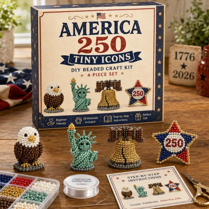 🏆Limited-time offer: 50% discount🧵✨Small 3D animal handmade set with beads