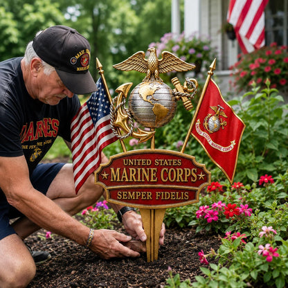 🔥Last Day 49% OFF-🎖️US Military Branch Tribute Garden Stake Collection