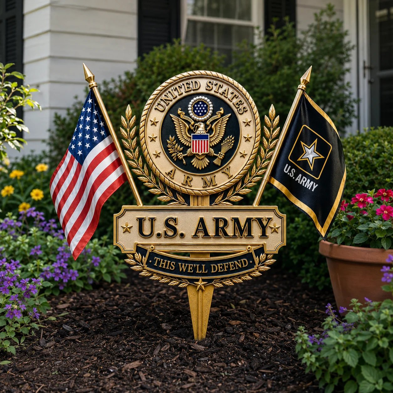 🔥Last Day 49% OFF-🎖️US Military Branch Tribute Garden Stake Collection