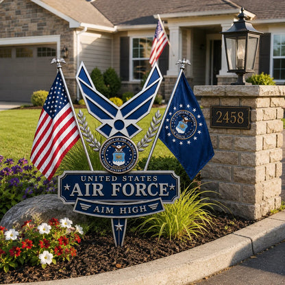 🔥Last Day 49% OFF-🎖️US Military Branch Tribute Garden Stake Collection