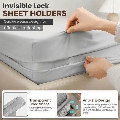 🔥4-Pack Universal Heavy-Duty Bed Sheet Holder Straps No-Slip Peace of Mind