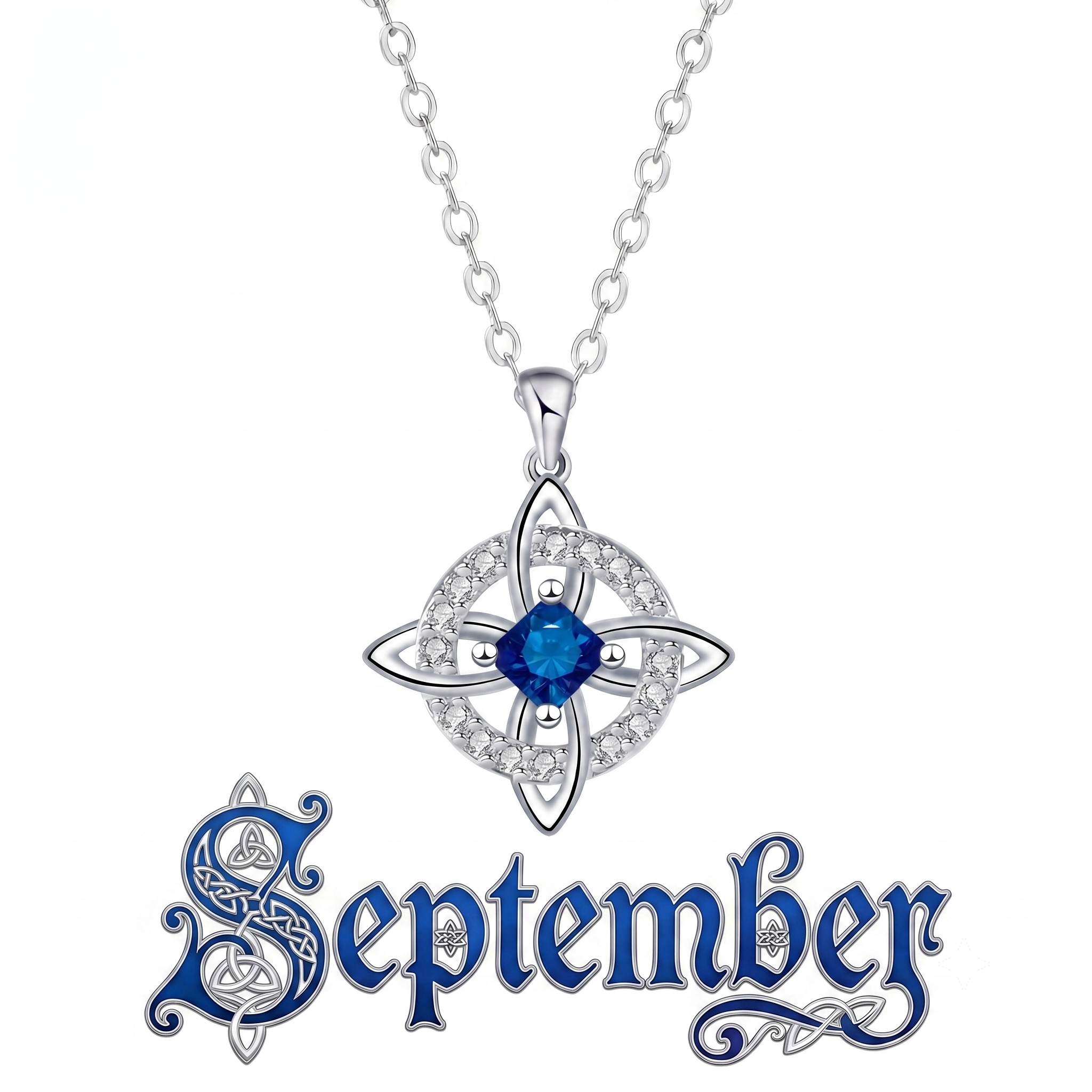 Mystical Birthstone Witches Knot Necklace – Natural Crystal🔮Protect Your Loved Ones💞