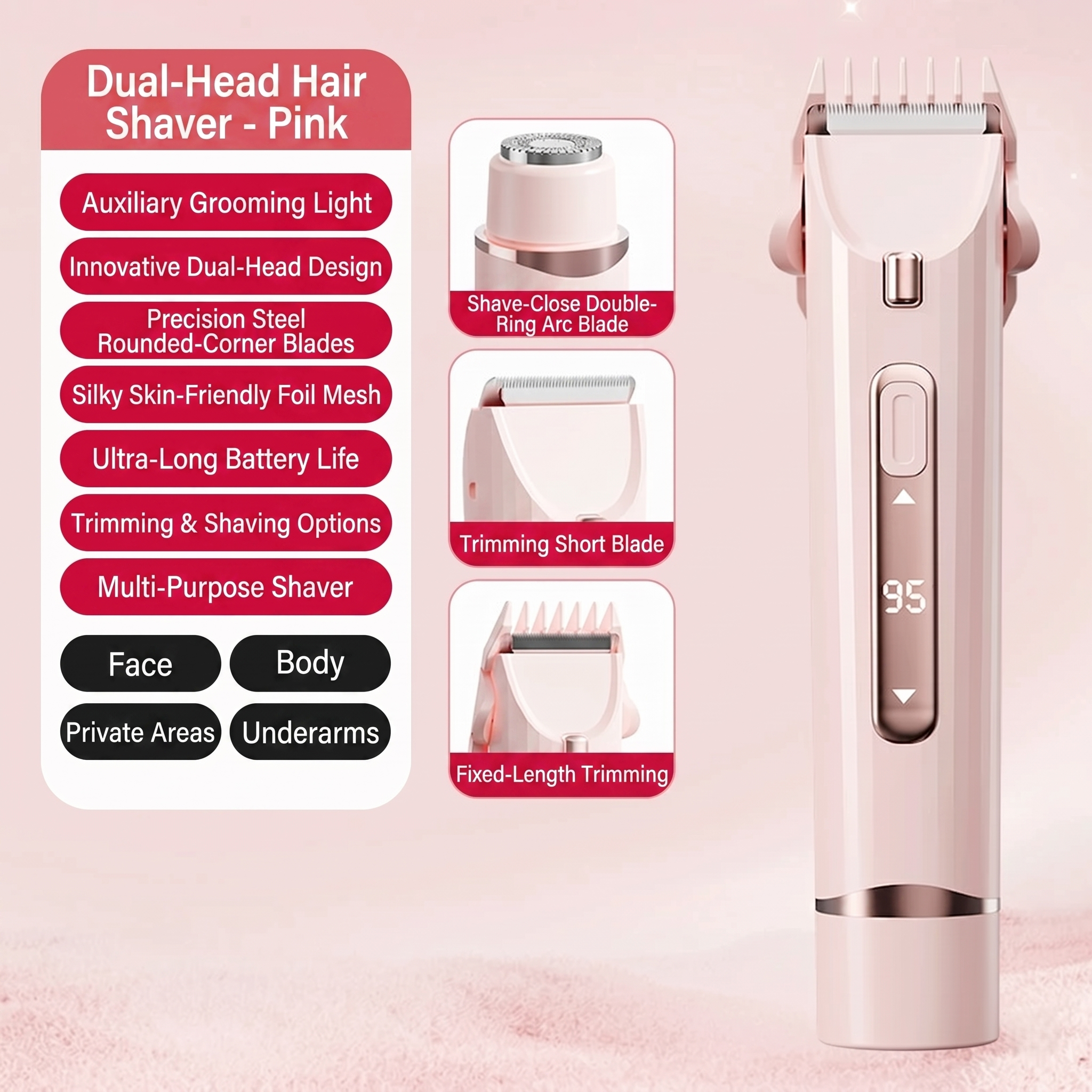 KBT™2-in-1 Painless Bikini Hair Trimmer