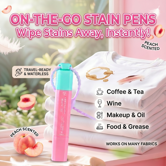 GIELEPH® On-The-Go Stain Remover Pen- Emergency No-Wash Fabric Eraser Stick for Down Jackets & Clothes, Removes Oil & Coffee Stains
