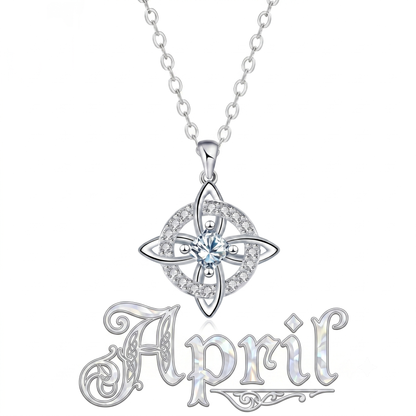 Mystical Birthstone Witches Knot Necklace – Natural Crystal🔮Protect Your Loved Ones💞