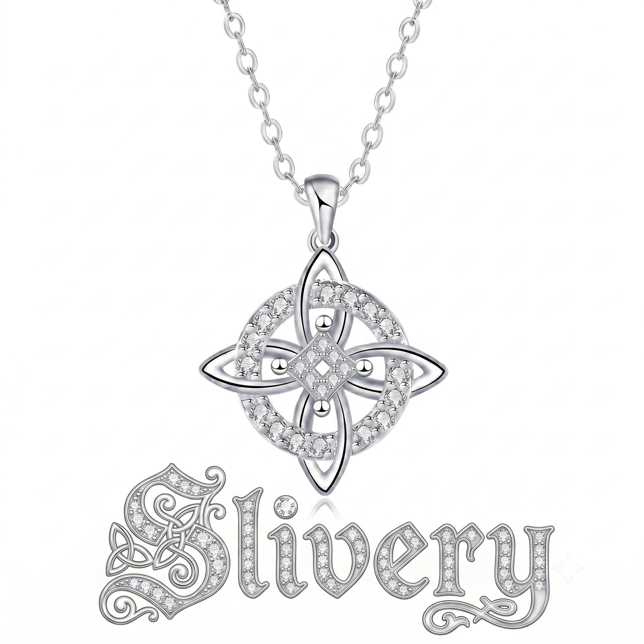 Mystical Birthstone Witches Knot Necklace – Natural Crystal🔮Protect Your Loved Ones💞