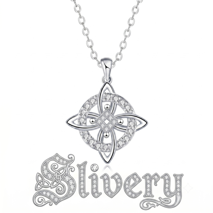 Mystical Birthstone Witches Knot Necklace – Natural Crystal🔮Protect Your Loved Ones💞