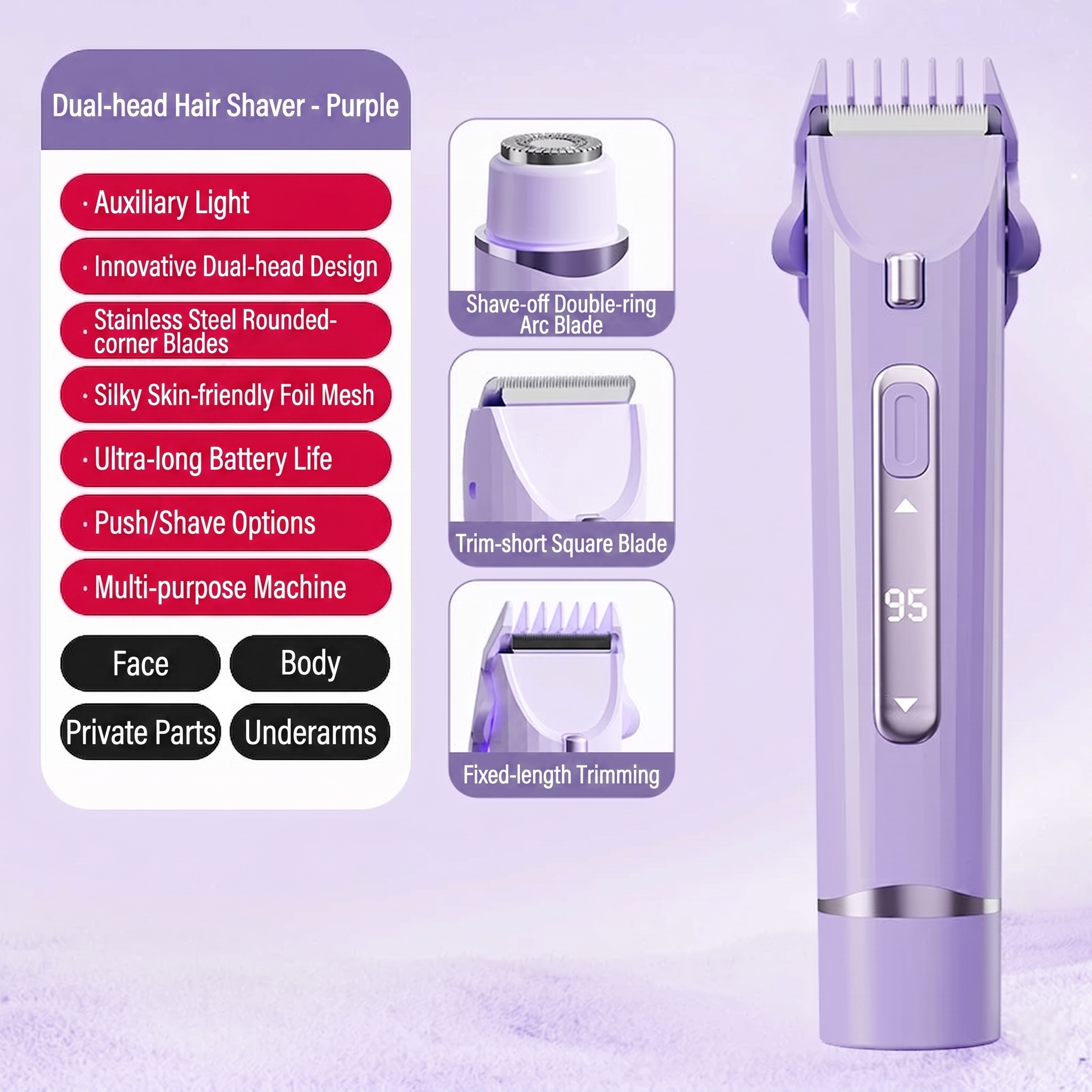 KBT™2-in-1 Painless Bikini Hair Trimmer