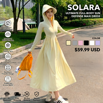 Solara Ultimate Full-Body Sun Defense Maxi Dress