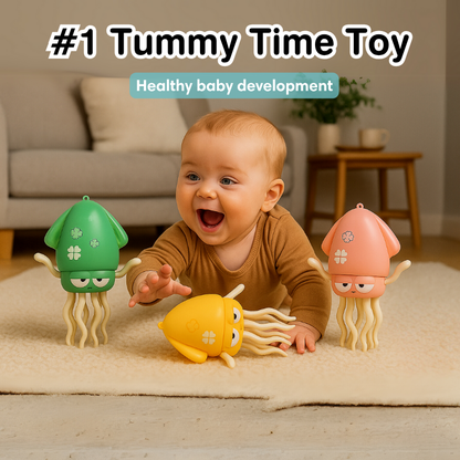 Ultimate Baby Sensory Companion: Musical Dancing Squid - Encourages Crawling & Visual Tracking