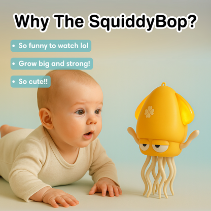 Ultimate Baby Sensory Companion: Musical Dancing Squid - Encourages Crawling & Visual Tracking