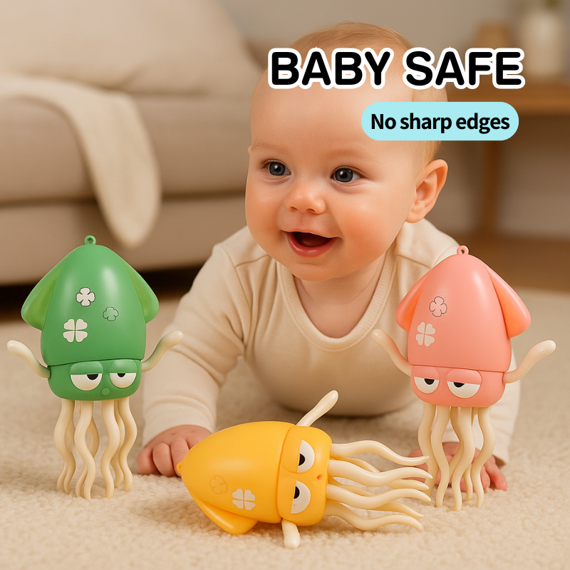 Ultimate Baby Sensory Companion: Musical Dancing Squid - Encourages Crawling & Visual Tracking
